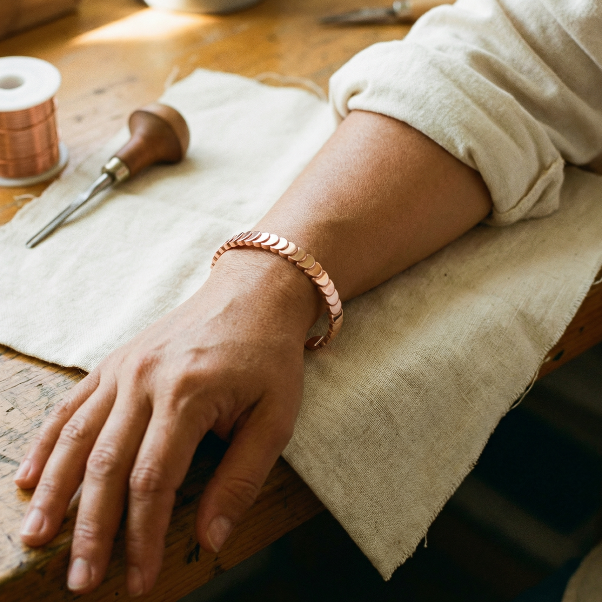 Pulseira de Cobre Tide da Nancy