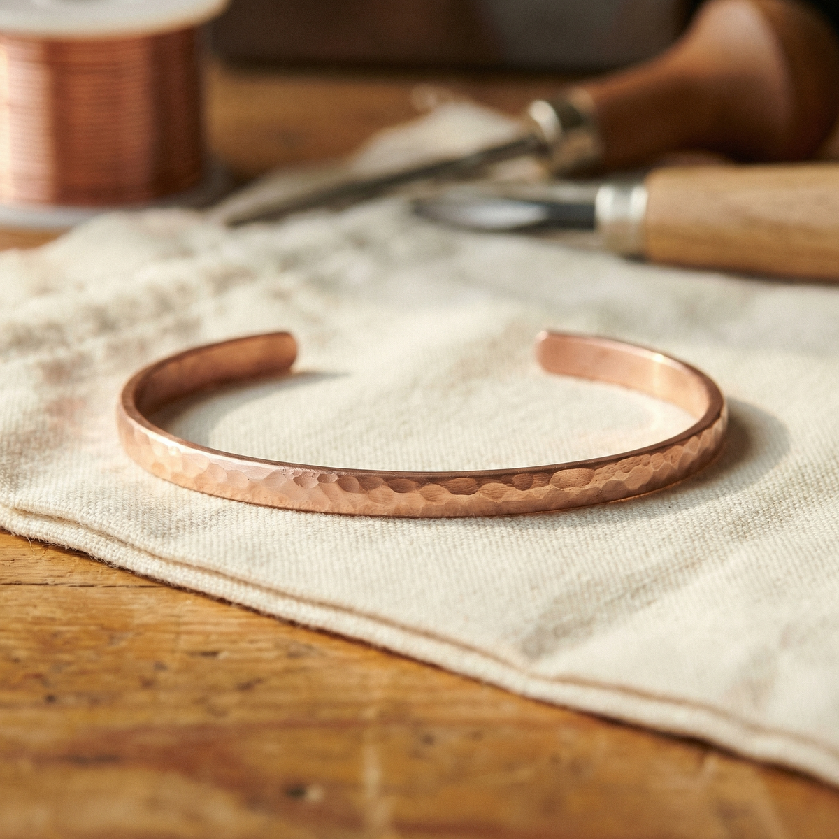 Pulseira de Tornozelo em Cobre Areia da Nancy