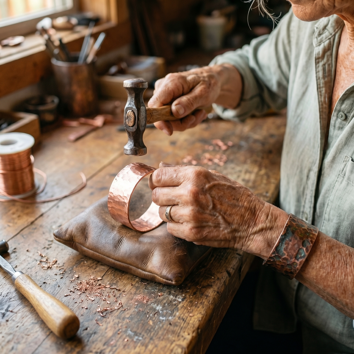Pulseira de Cobre Anvil da Nancy