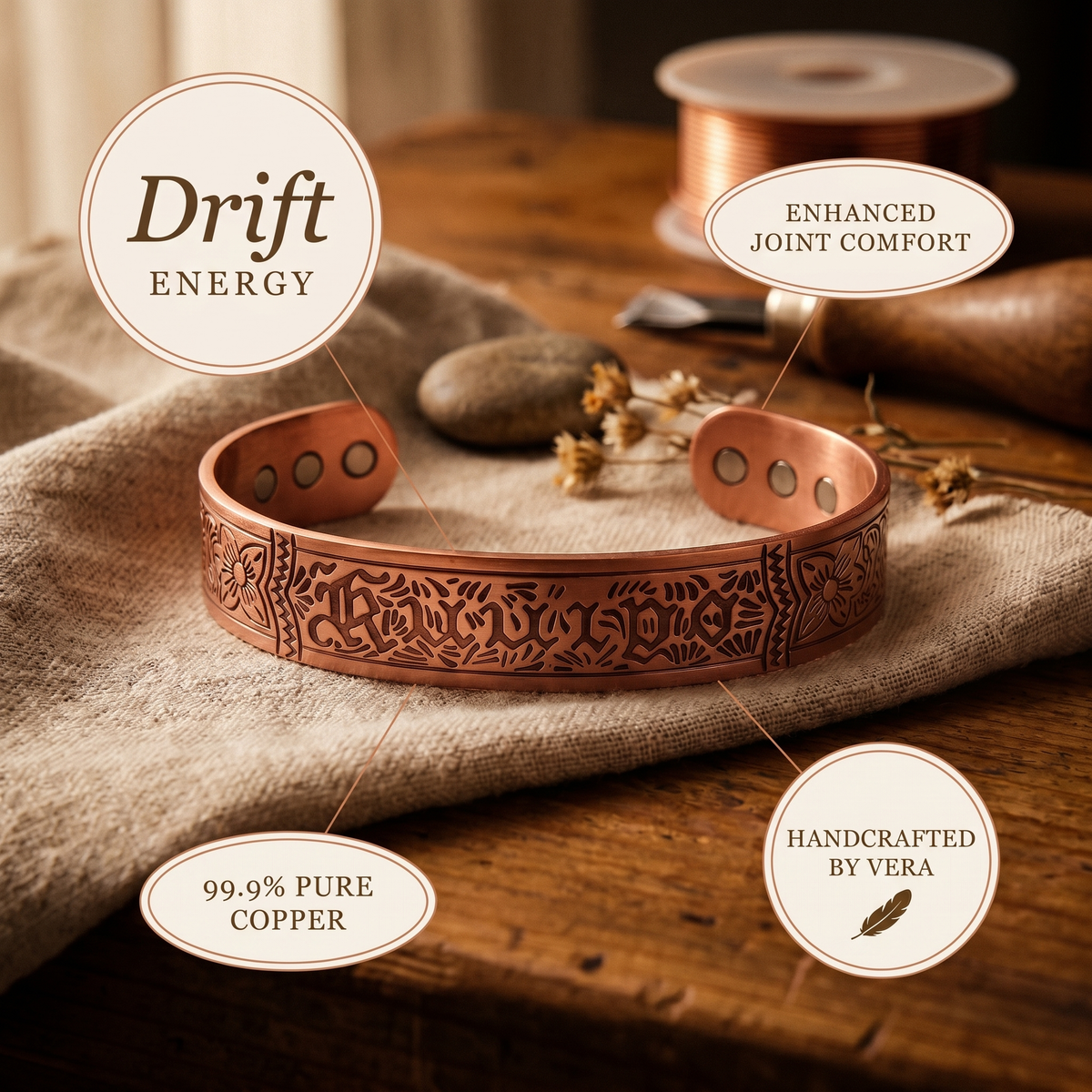 Pulseira de Cobre Nancy's Drift