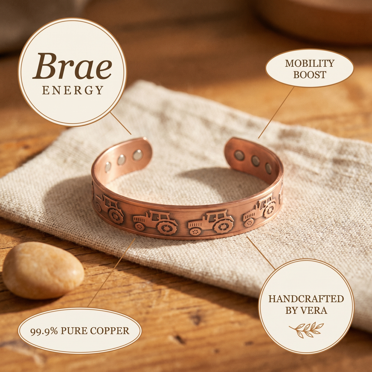 Pulseira de Cobre Nancy's Brae