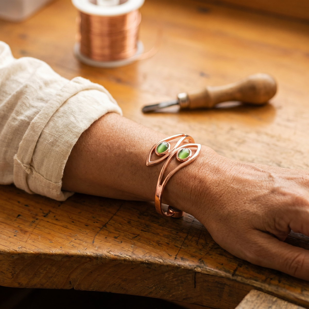 Pulseira de Cobre Ópalo da Nancy
