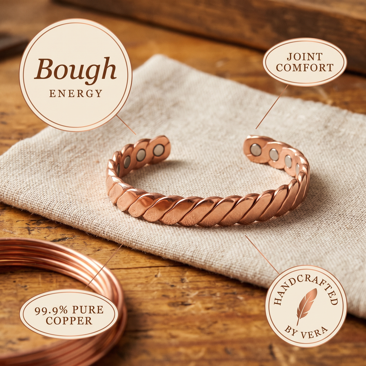 Pulseira de Cobre de Nancy