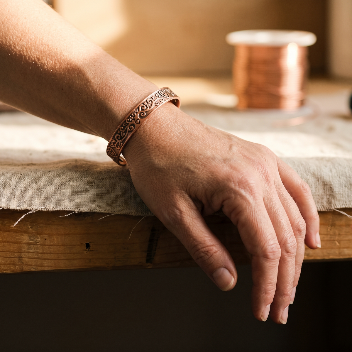 Pulseira de Cobre Tide da Nancy
