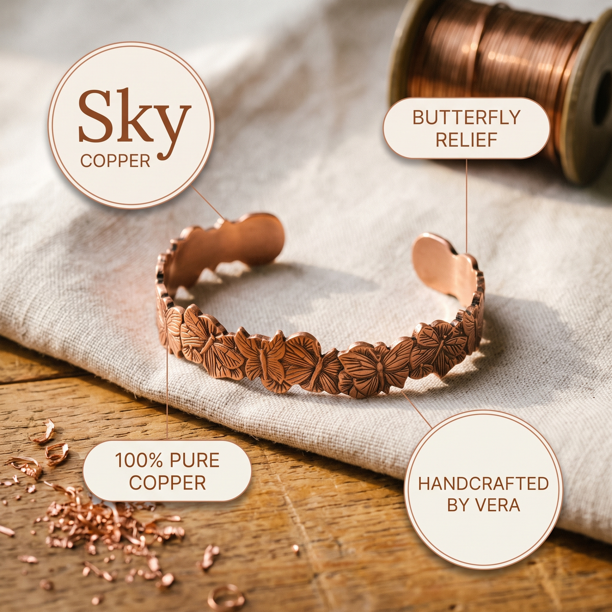 Pulseira de Cobre Nancy's Sky