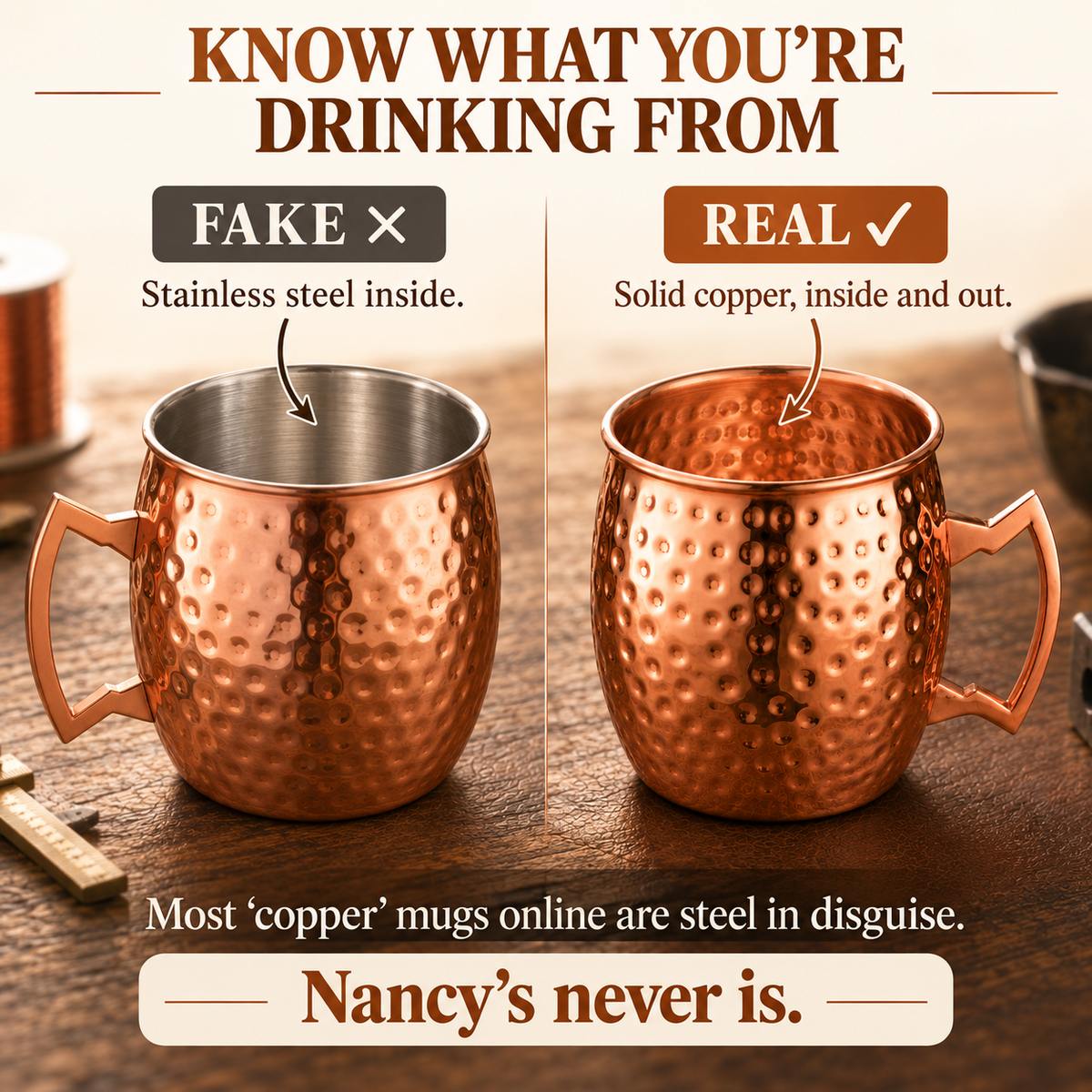 Caneca de Cobre da Nancy 350ml