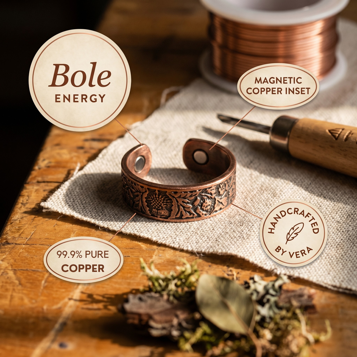 Anel de Cobre Bole da Nancy