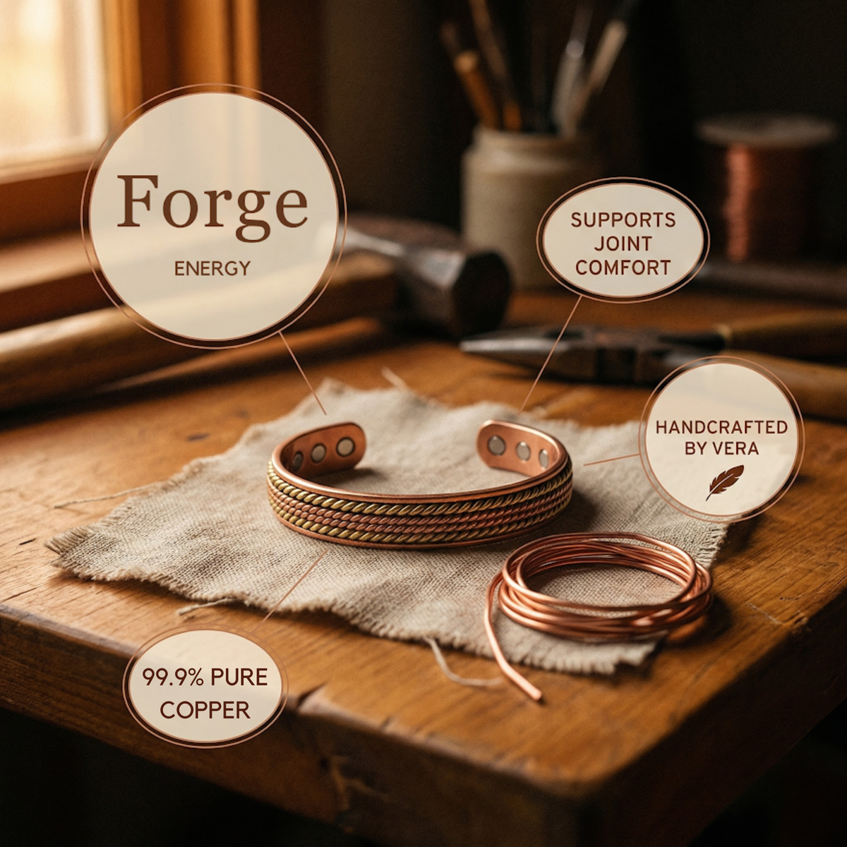 Bracelete de Cobre da Nancy