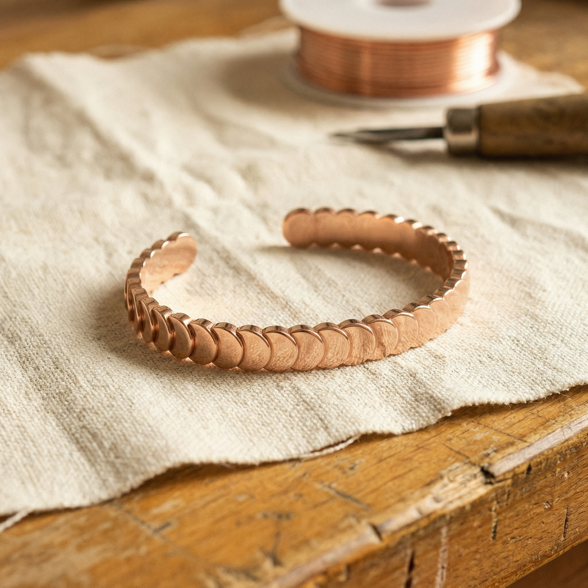 Pulseira de Cobre Tide da Nancy