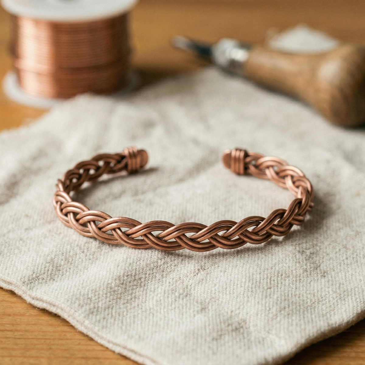 Pulseira de Tornozelo de Cobre Nancy
