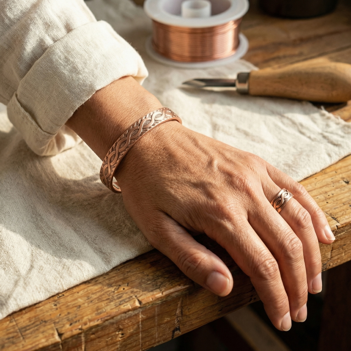 Conjunto de Cobre Nancy's Knot