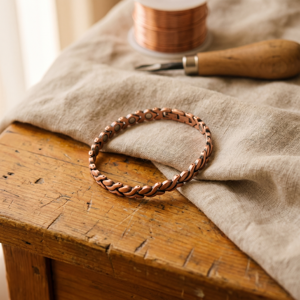 Pulseira de Tornozelo de Cobre de Nancy