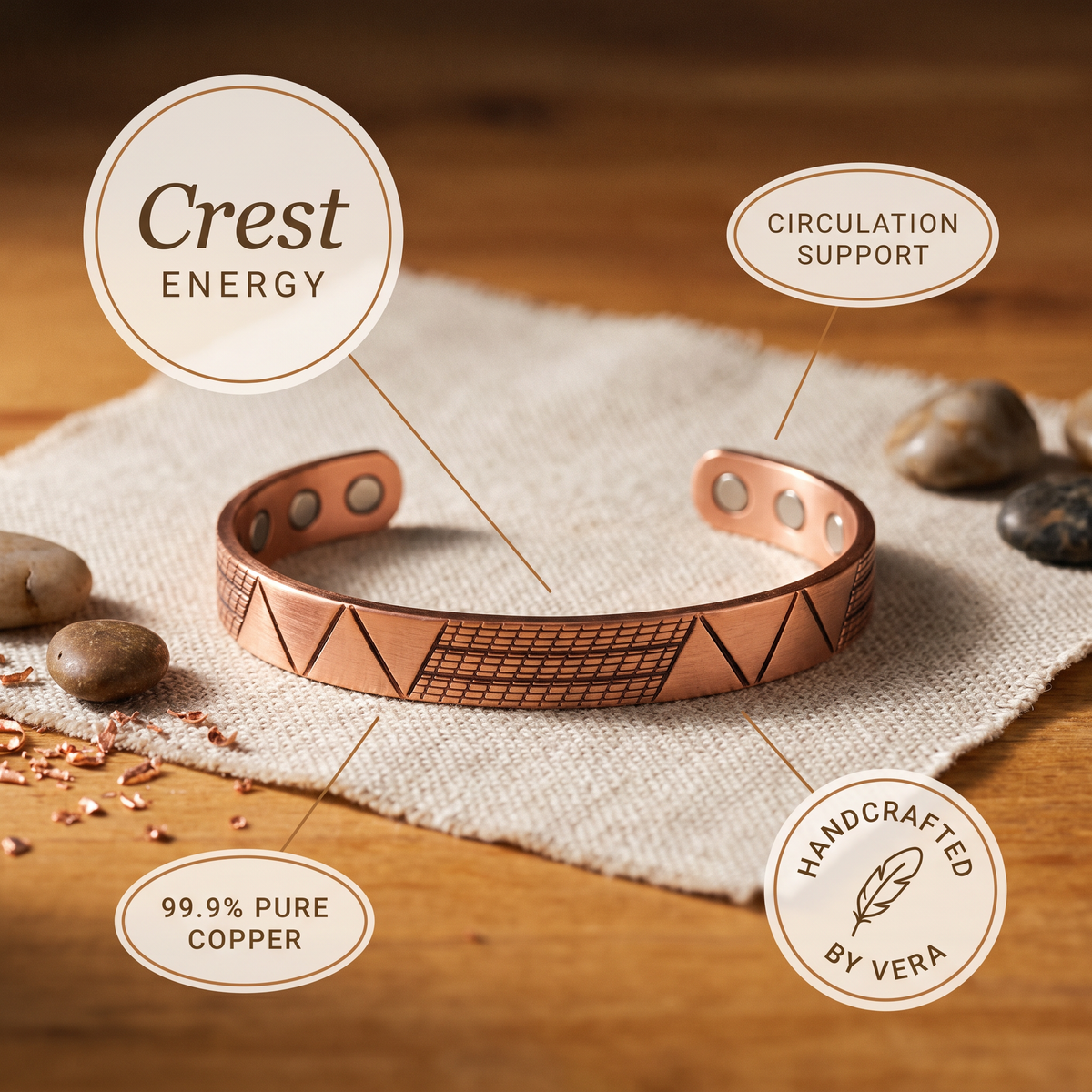 Bracelete de Cobre de Nancy's Crest