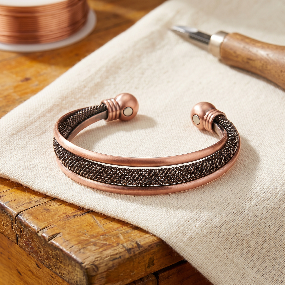 Pulseira de Cobre Cair de Nancy