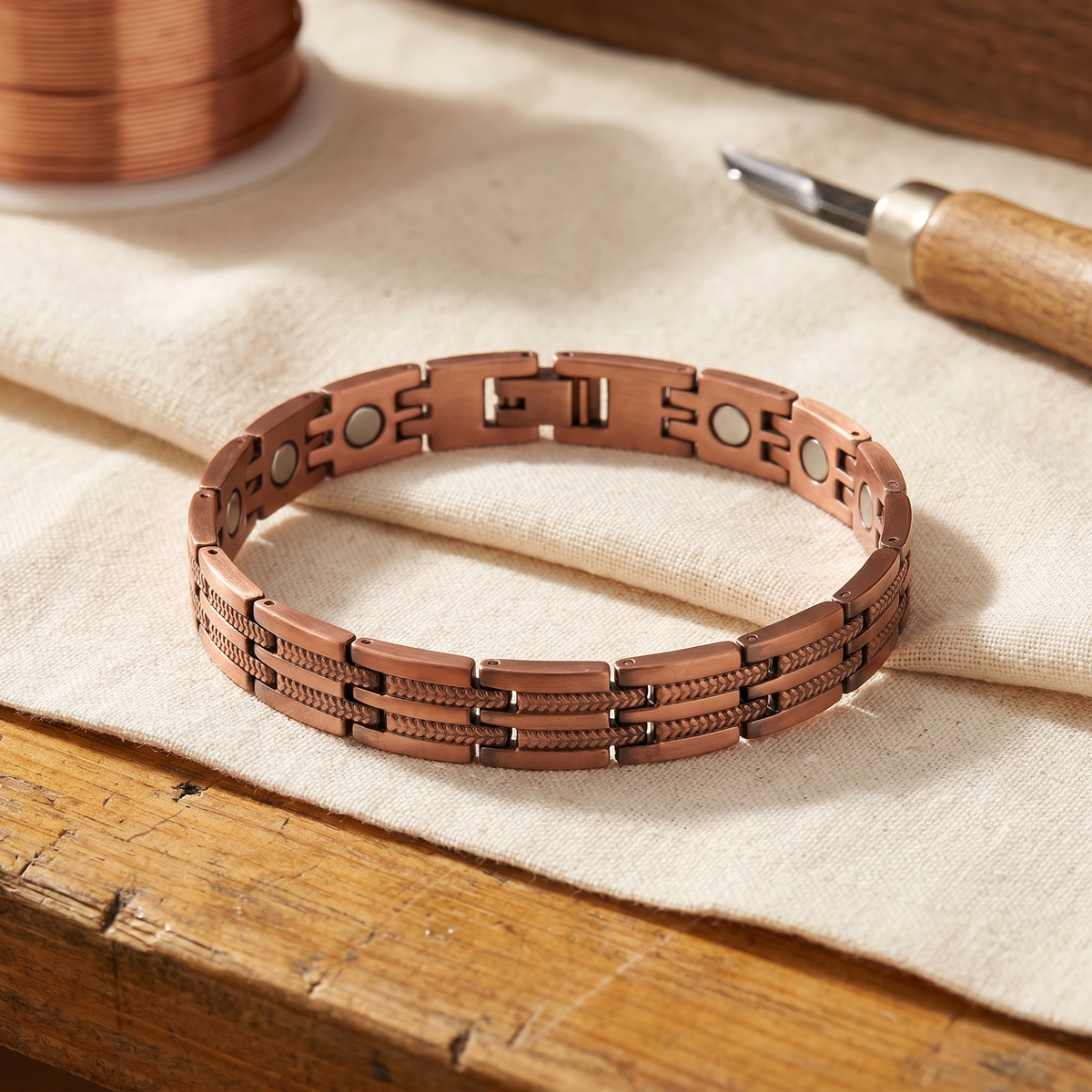 Pulseira de Cobre Masculina de Nancy's Pike