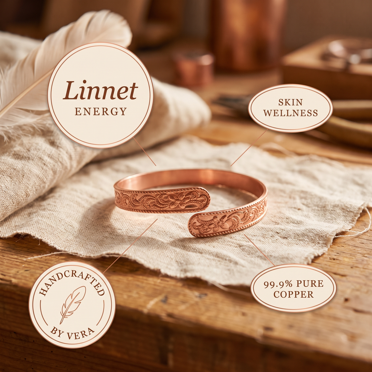 Pulseira de Cobre Nancy's Moor