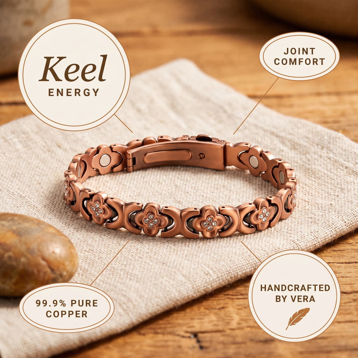 Pulseira de Cobre Keel da Nancy