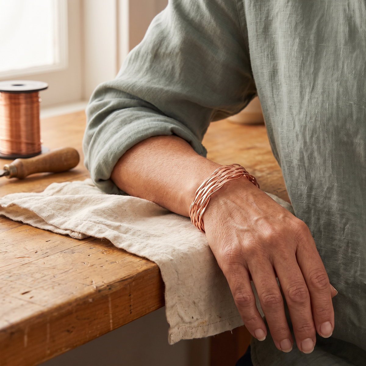 Pulseira de Cobre Wisp da Nancy