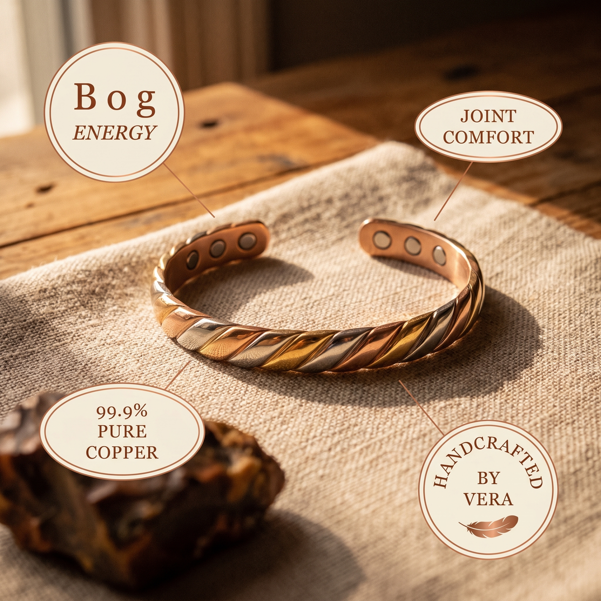 Pulseira de Cobre Bog da Nancy