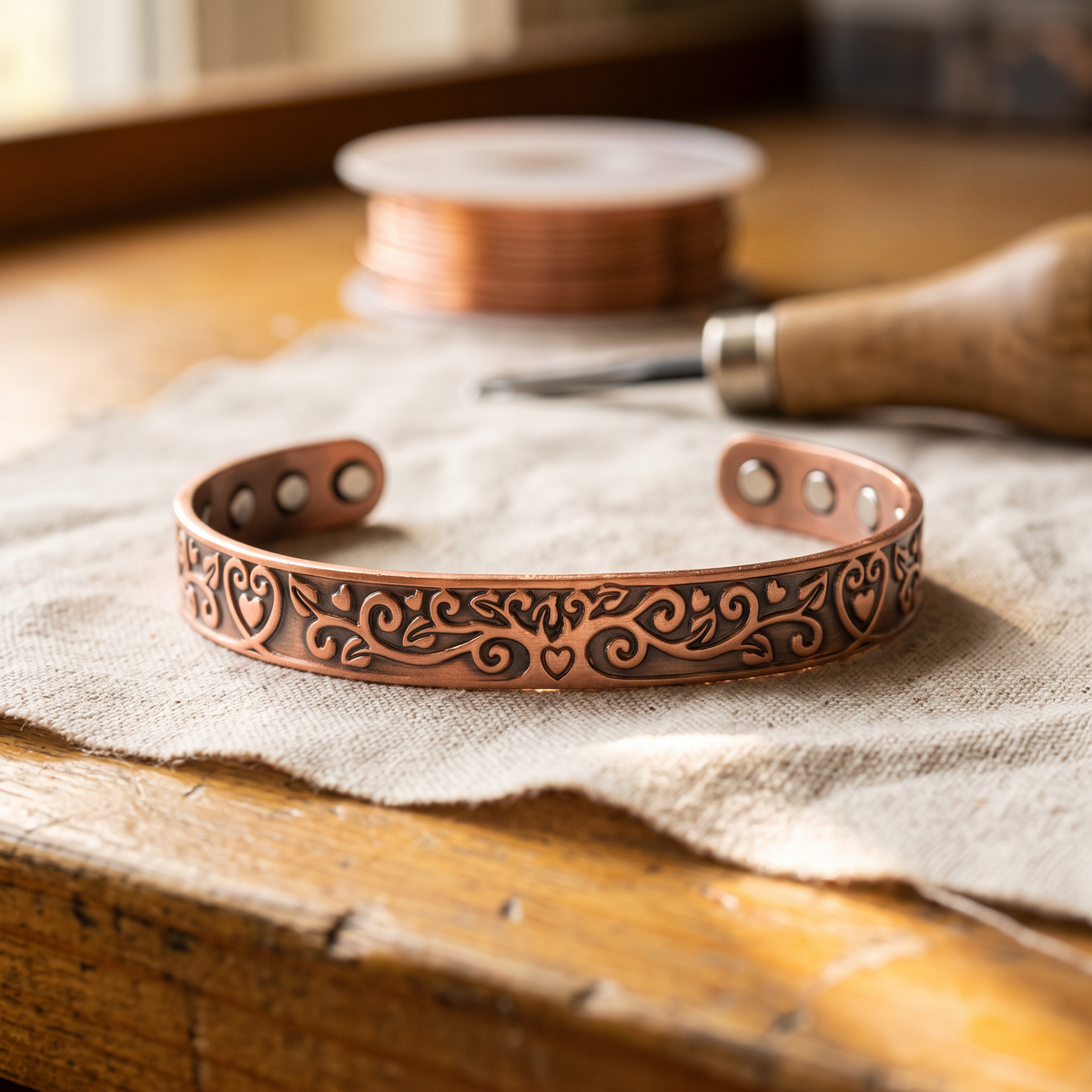Pulseira de Cobre Tide da Nancy