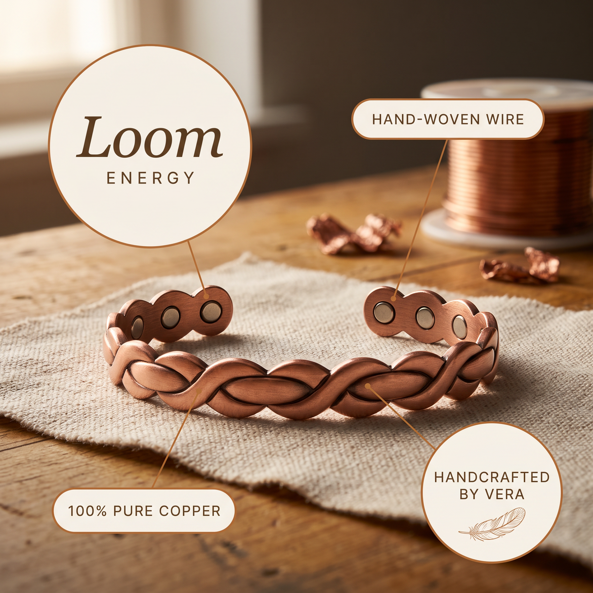 Pulseira de Cobre de Nancy